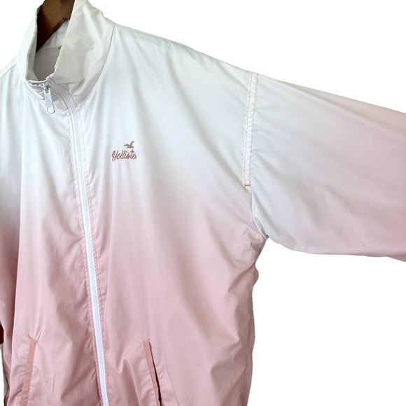 Hollister windbreaker jacket,  dolman sleeves, oversized fit, high-low hem - Picture 4 of 15